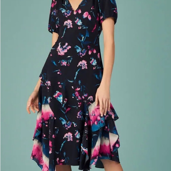 SILK TANYA TAYLOR ESTRELLA DRESS SIZE 4 - Picture 7 of 16